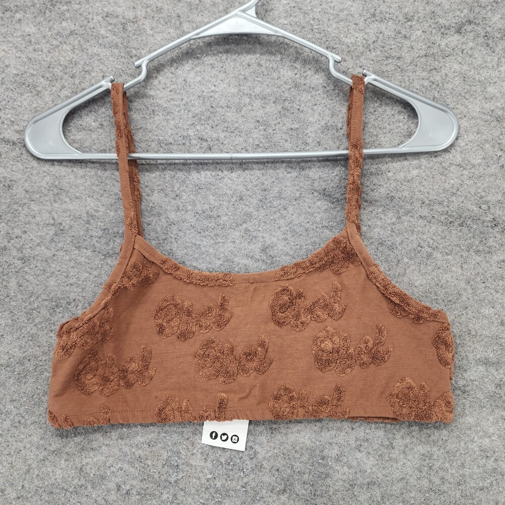 Boohoo Bikini Top Womens US 6 Brown